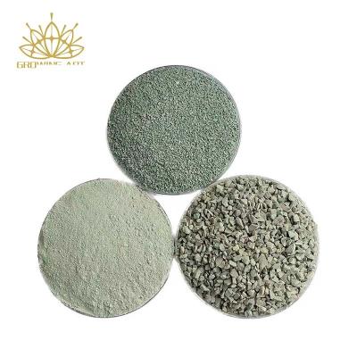 China CLASSIC Horticultural Green Zeolite For Bonsai Fairy Gardening Vases Fillers Green Zeolite Stone Decoration 2-4mm 4-8mm for sale