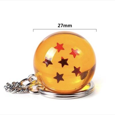 China NEW Anime Dragon Ball Z Keychains 1-7stars orange gift for kids for sale