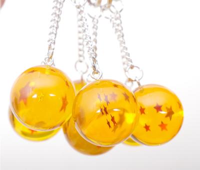 China World High Quality Animation Crystal Ball Keychain One To Seven Star Dragons Ball Z For Kids for sale