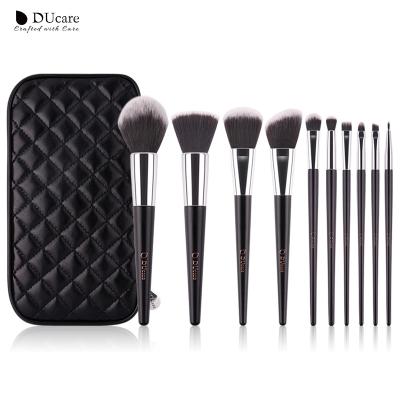 China Angular Blush DUcare Handmade Vegan Beauty Blush Brush Makeup Set For Women for sale