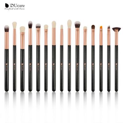 China Eye Brush Ducare DF1535 Offcial 15 Pcs Customized Eye Makeup Brushes Private Label for sale