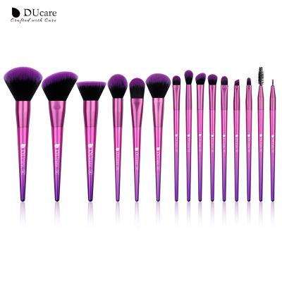 China Angular Blush DUcare Professional Blush Powder Makeup Brush Private Label Foundation Eyeshadow Makeup Brush for sale