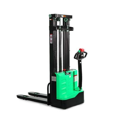 China Factory high quality electric stacker forklift 1t 1.5t 2t electric pallet truck for warehouse and container for sale