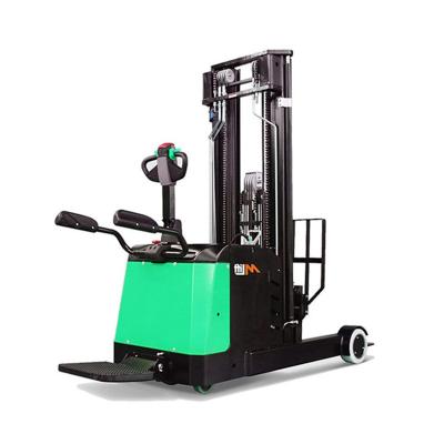 China Hotels Warehouse Reach Stacker 1.5 Ton Electric Pallet Reach Forklift Truck With AC Motor for sale