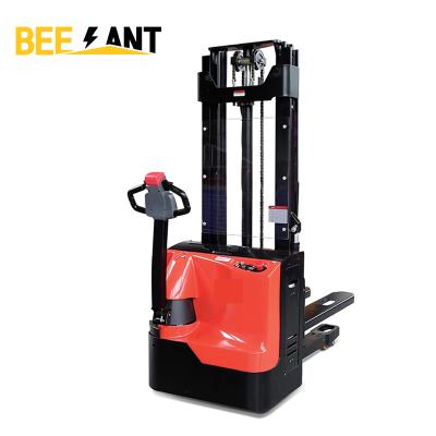 China New Factory 1.2ton 1.4ton 1.6ton Truck Electric Narrow Aisle Stacker Pallet Stacker Electric Forklift With Better Energy Consumption for sale