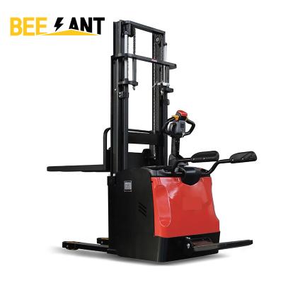 China Factory 1500kg Mini Electric Pallet Stacker 2000kg Rack On Forklift Electric Stacker With Lithium Battery for sale