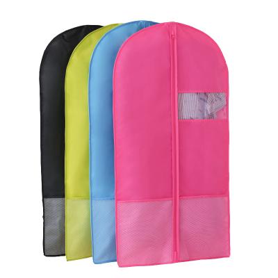 China Foldable Multifunctional Storage Packaging Bags With Mesh Pocket Cover Garment Suit Bag for sale