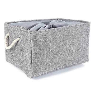 China Viable Large Fabric Collapsible Canvas Storage Bins For Home, for sale