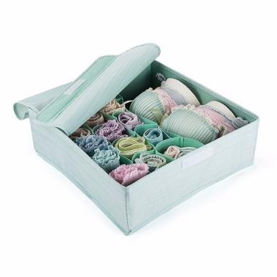 China Sustainable Customized Nonwoven Fabric Folding Drawer Underwear Organizer for sale