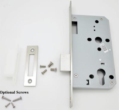 China Best Standby Euro Standard Fire Rated Cylinder Dead Lock 304 Stainless Steel Entry Mortise Door Lock Set For Metal Door / Sliding Doors for sale