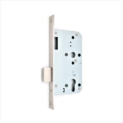 China Application 60mm wide countercurrent dead lock on storage room lock 304 stainless steel dead body with CE certificate 4 hours fire rated dead door lock for sale