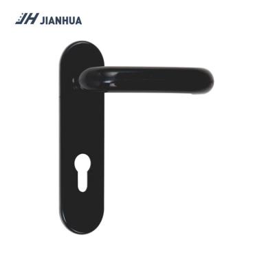 China Industrial Black Nylon Door Handle With Spring In 9x9mm Shaft / Stainless Steel Door Handles for sale