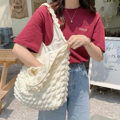 China YIMYIK 2022 Wholesale Soft Handled Shoulder Bag Shopping Bags Female Student Single Tote Bag for sale