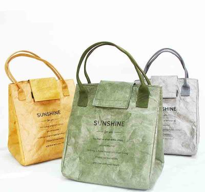 China Wholesale Customized Rope Handle YIMYIK Kraft Paper Food Lunch Paper Bag Dupont Paper Bag for sale