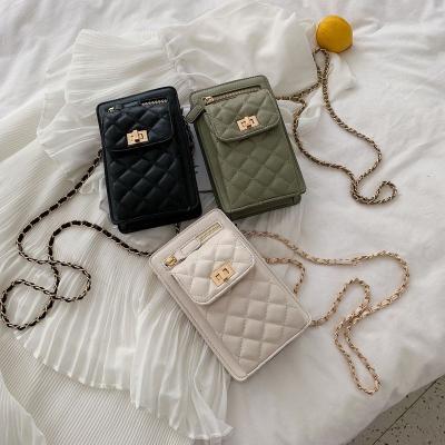 China 2021 cross - fashion yiwu zhiao zhiao zipper bags small body lady linen phone mini chain purse women for sale