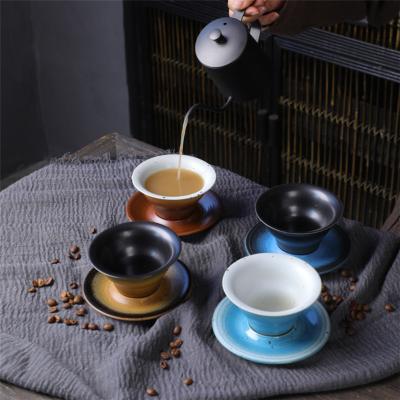 China Viable Creative Rustic Handmade Rough Pottery Porcelain Coffee Mug Tea Cup Ceramic Mug for sale