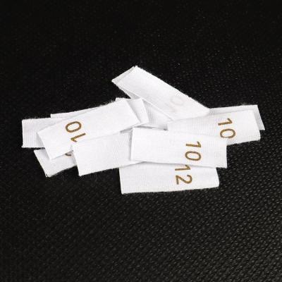 China Viable Custom Washable Cotton Fabric Printing Serial Number Size Tags Labels And Stickers For Clothing for sale