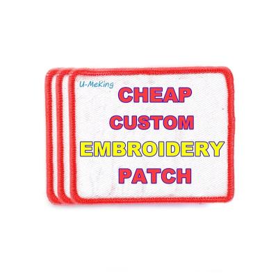 China high quality custom factory price 3D Chenille patch embroidery for sale