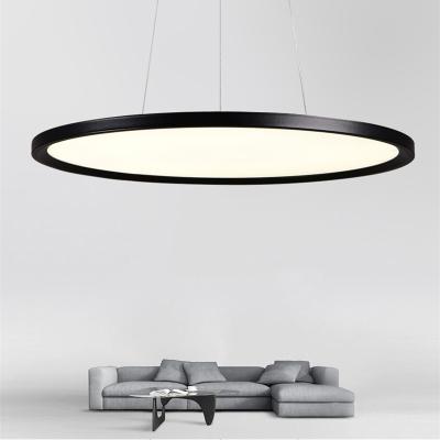 China Round 100LM/W 3CCT Modern High Bright Ultrathin Dimmable Led Pendant Light 3CCT Hanging Light Lamp for sale