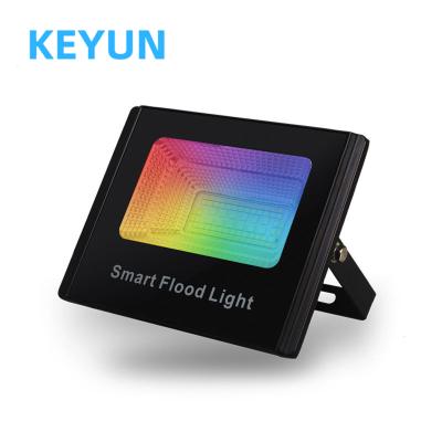 China Outdoor Waterproof Garden TUYA RGB Flood Light Downlight TUYA Project Lamp IP65 Aluminum Material 24W For Park Yard for sale