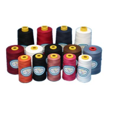 China Low shrinkage 20/2/3 high tenacity Oeko-Tex polyester sewing thread for jeans/handbag/shoes for sale