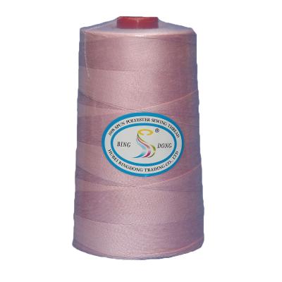 China High tenacity 100pct spun 20/3 color 5000yard polyester dyeing industrial sewing thread for jeans for sale