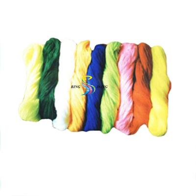 China Color Style 40s/2 100% Viable Dyed Virgin Polyester Yarn In Skeins for sale