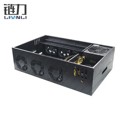 China With 8gpu Fan Graphics Card Case Computer Case Server Case RTX 3080 Gaming Graphics Card Chassis for sale