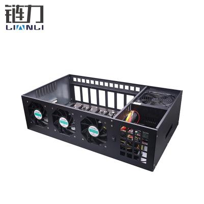 China With 8gpu 6U fan server case frame installation wholesale case with 4 high power fans building an atx computer case for sale