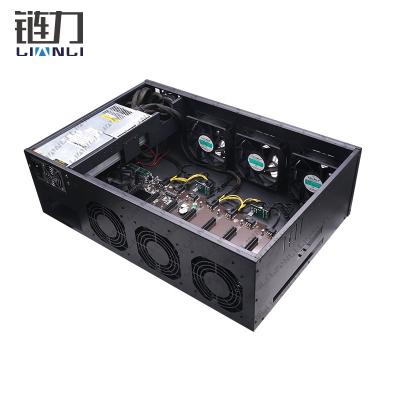 China With Fan 8gpu PC Case Game 2021 8 Super Cards 2060 gpu 857s gpu server case for sale with SSD and RAM for sale