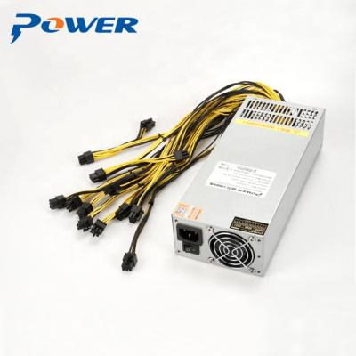 China 2400W single power supply with 13 connectors for computer case rack server 2400w power supply 24.6*11*6.4cm for sale