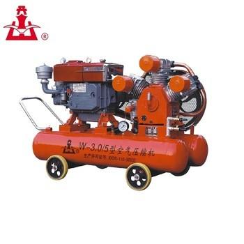 China diesel engine driven air compressor 5bar air compressor W-3/5 low price mining en venta