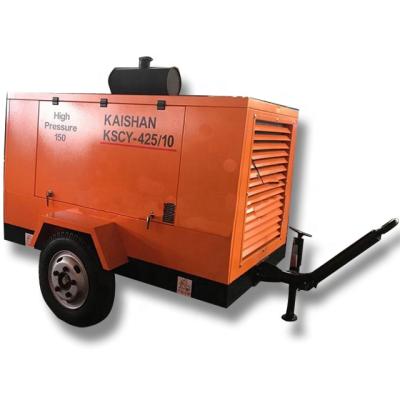 China KAISHAN portable diesel air compressor KSCY-425/10 airbrush compressor high pressure à venda