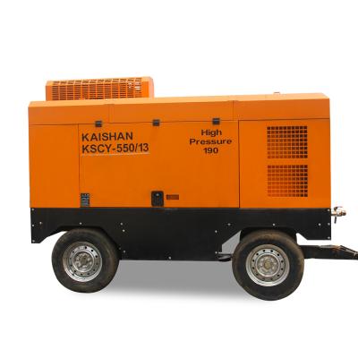 China KAISHAN KSCY-550/13 diesel motor screw air compressor Portable en venta