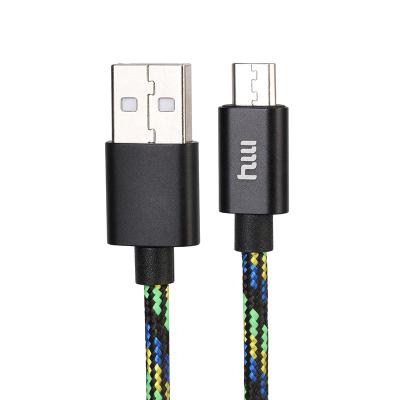 China Mobile Phone Factory Stock Android Aluminum Braided Data Cable Supports Optional Braid Color For iPhone for sale