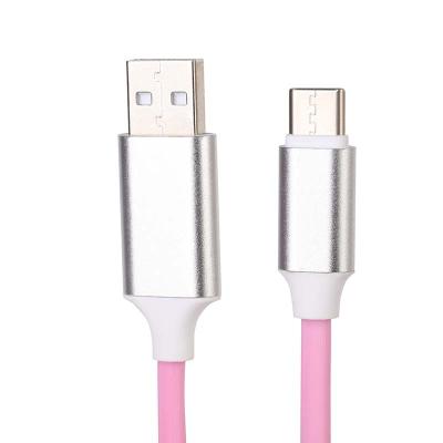 China 2020 hot mobile phone type c LED voice control light flame data cable for mobile phone for sale