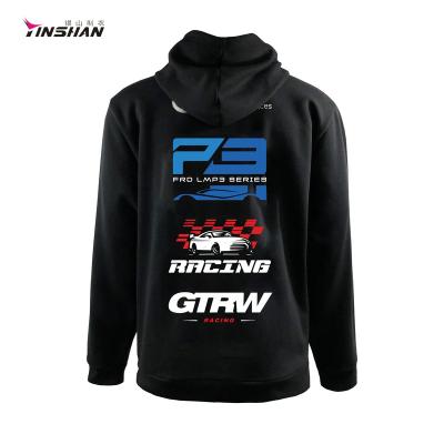 China New Design Custom Illustration Mens Cotton Polyester Tank Top Sports Windproof Racing Hoodie for sale