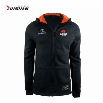 China Quality Appropriate Price Guaranteed Breathable Embroidery Teamwear Custom Sports Racing Hoodies for sale