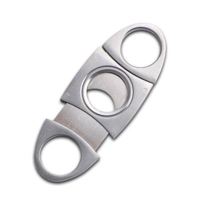 China New Contemporary Metal Stainless Steel Cigar Cutter Guillotine Cigar Cutter Classic Gift for sale