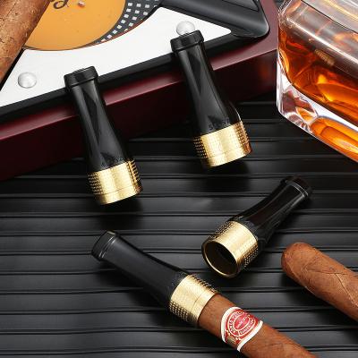 China Luxury Portable Cigar Pipe/Cigarette Holder Instruments Cigar Tube Set Mouthpiece For Short Cigar Holder With Gift Box for sale