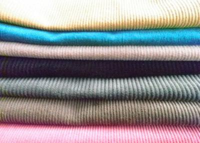 China Blue / Green Lightweight Corduroy Fabric 21 Wale Corduroy Woven Dyed Fabric for sale