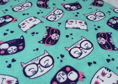 China 150-200g/m2 100 Cotton Flannel Fabric Printed Cotton Flannel Pajamas Fabric for sale