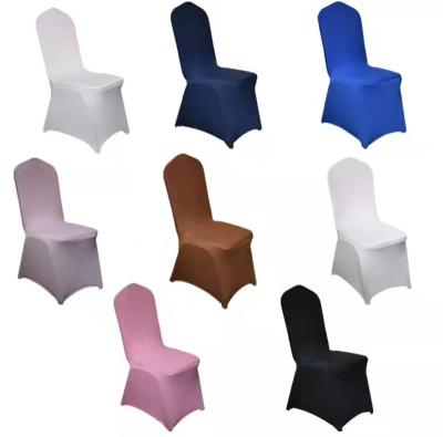 China Simple Wholesale Cheap Wedding Party Dining Chair Cover Stretch Spandex Chair Covers for sale