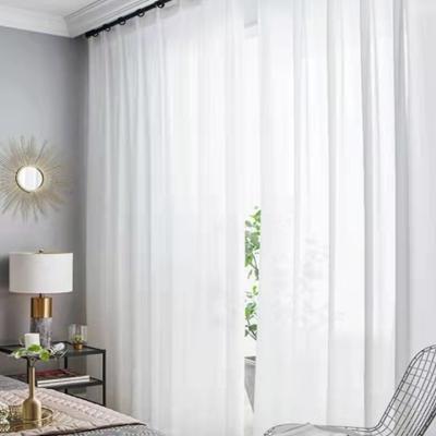 China Wholesale hot sale sheer white voile window curtains fabric for sale