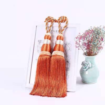 China Home Unique Curtain Ball Squash Style Decoration Tassel Fringe Rope Tiebacks Accessories Shaped for sale