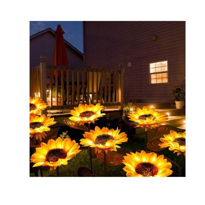 China Sunflower Customized Outdoor Solar Sunflower Lights Solar Garden Stake Lights for sale