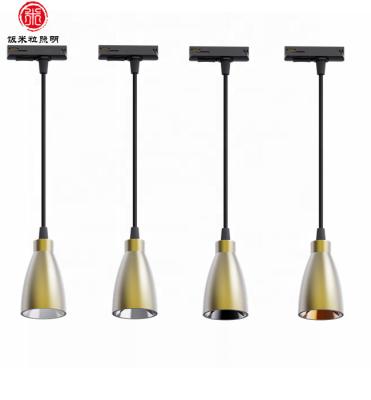 China Minimalist Aluminum Track Lights Aluminum Trims GU10 Plastic Pendant Light for sale