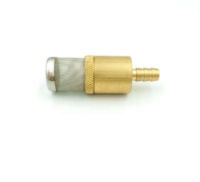 China Chemical stainless and brass chemical filter with check valve for chemical injector for sale