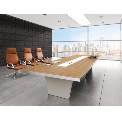 China Multifunctional Modern Conference Room Table Modern Design Meeting Table Box Cable Conference Table With Outlets for sale