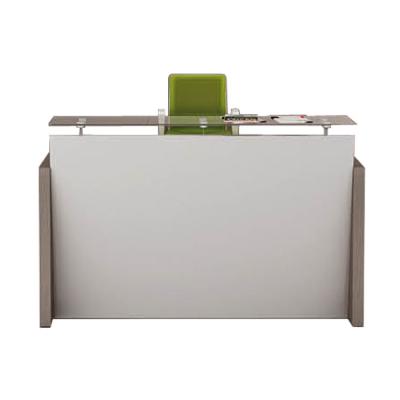 China Executive Modern White Modern Hotel Reception Office Desk Beauty Salon for sale